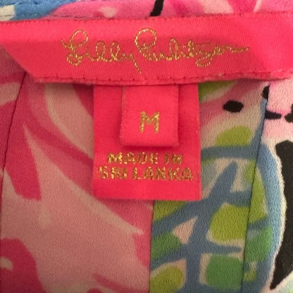 Lilly Pulitzer Marilina Tunic Top Long Sleeve Flowy MEDIUM - Picture 2 of 4